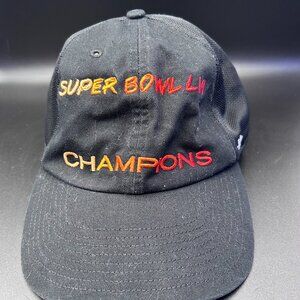47Brand Super Bowl 56 Champions Baseball Cap Hats Adult OSFA Black Casual